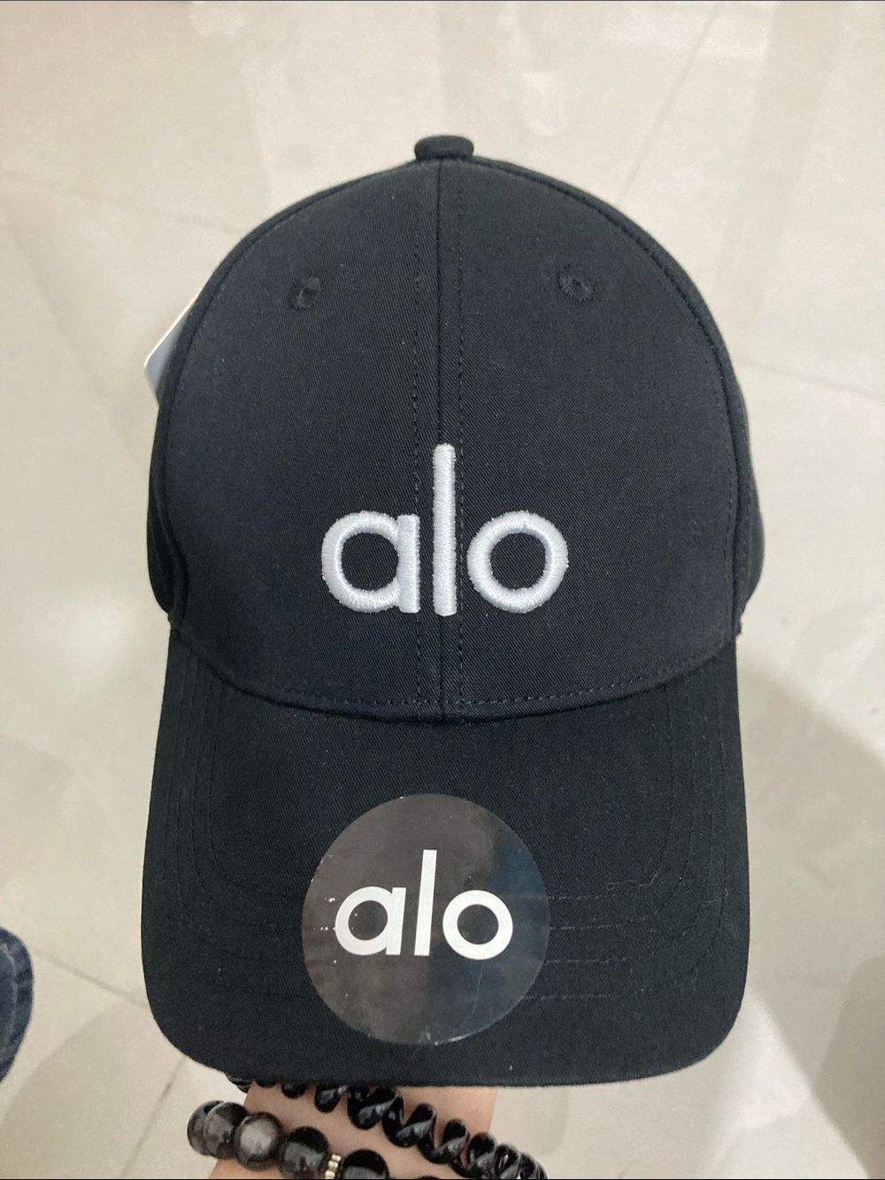 Ralph Lauren Black Cap with White Logo